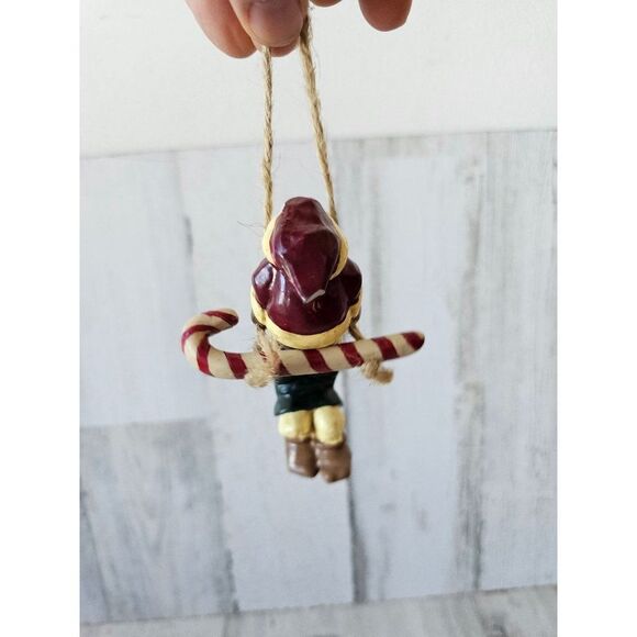 BP? 2001 Santa Candy Cane swing elf ornament Xmas tree - Picture 3 of 8